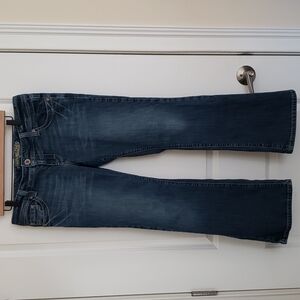 American Eagle Women's Artist Medium Wash Jeans - Size 12 Short